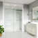 Opal Mirage MCOCOD 72" W x 76" H Double Smooth Sliding Shower Door with 3/8"(10mm)Clear Glass