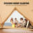 VEVOR Yurt Tent 100% Cotton Canvas Bell Tent 16ft. in Dia. Waterproof Canvas Hunting Tent 10-Person