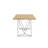 Frethi Metal Base Dining Table-616751626-616751630