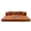 Velvet Compressed Daybed lounge Sofa with Ottoman-135103942