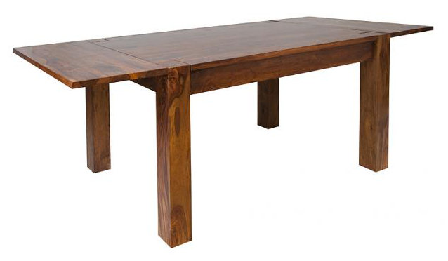 Granby Solid Wood Dining Table, 90 cm W x 140-220 cm L, Teak