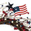 Couronne patriotique / américaine de 22 po