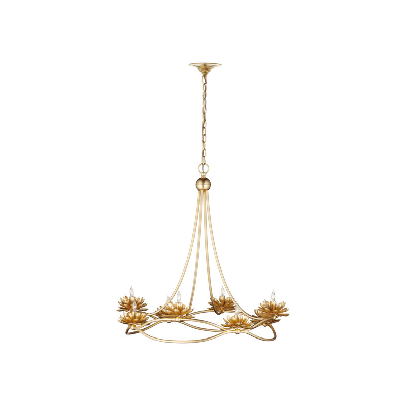 Lustre en cyrène doré