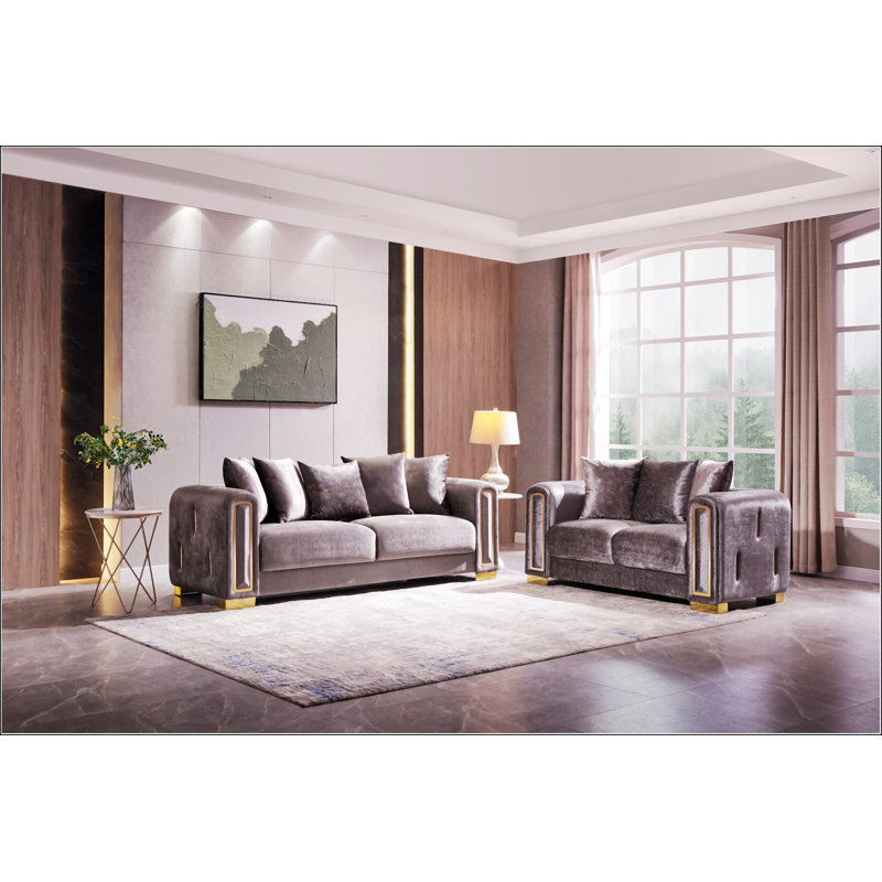 2Pc Modern Living Room Set