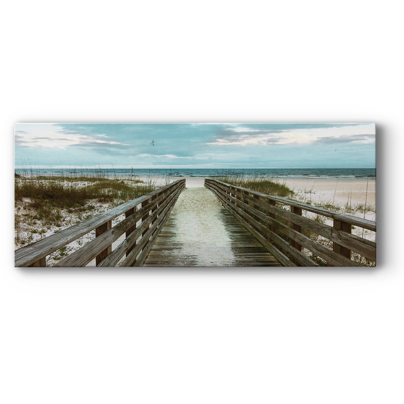 Happy place sur toile, H 12 po x l 30 po x P 1,5 po
