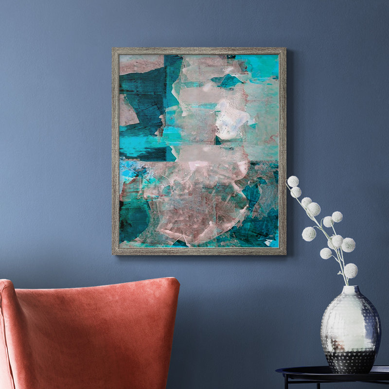Toile encadrée de qualité supérieure Impasto III - prête à être accrochée, H 24 po x l 20 po, Argent patiné