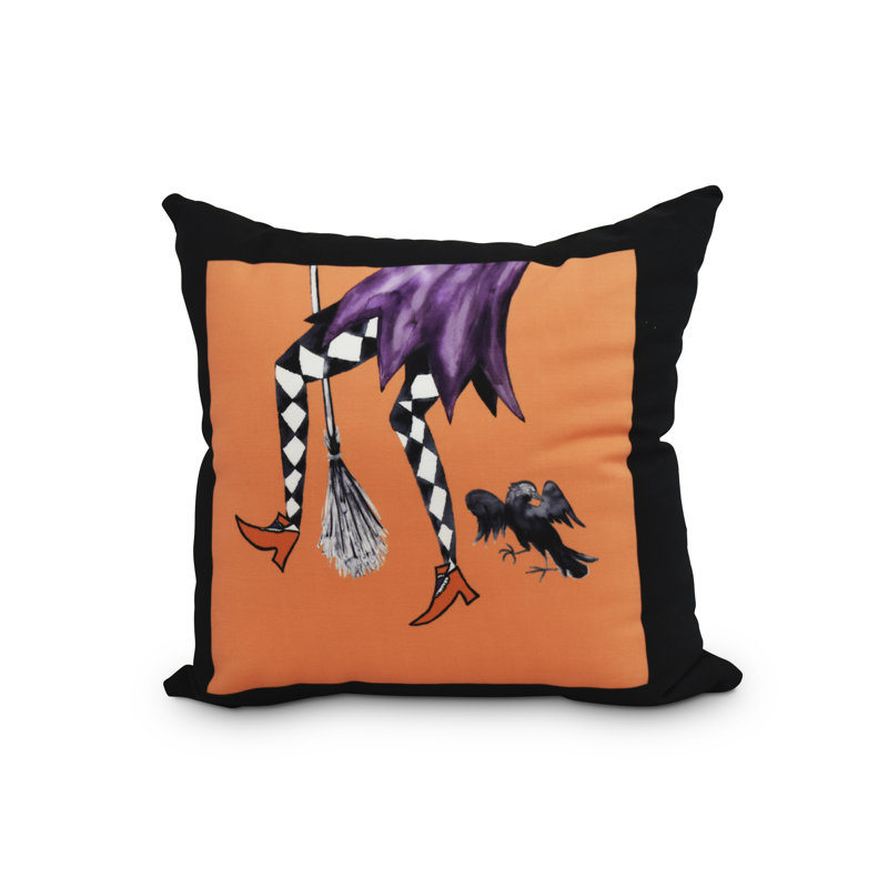 Housse et insert de coussin carré Witches Brew, 18 po x 18 po, Orange
