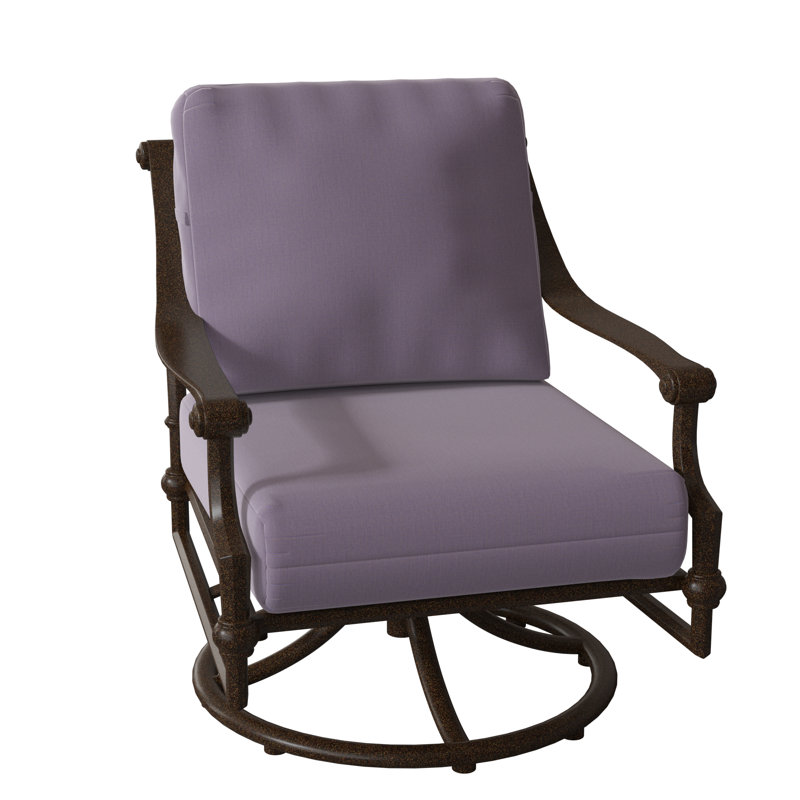 Delphi Outdoor Rocker Chair, Chestnut Brown, Canvas Bird's Eye Sunbrella® Canvas