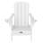 Set of 4 HDPE Outdoor Adirondack Chair Wood Texture Folding Firepit Chair  With  Cup Holder-113489356