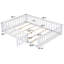 Lit plateforme double avec clôture et porte-1884220152