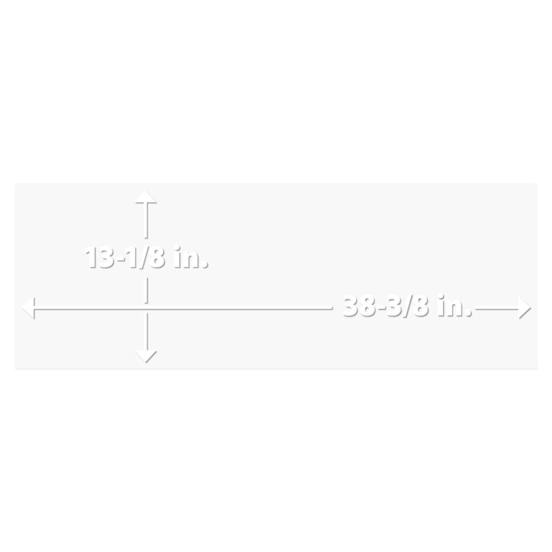 Carreau de céramique en coton 13 1/8 po x 39 3/8 po