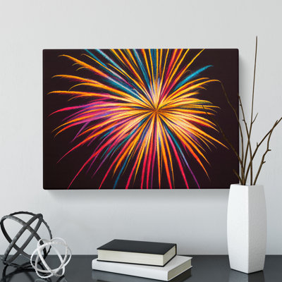 Magical Fireworks - Wrapped Canvas