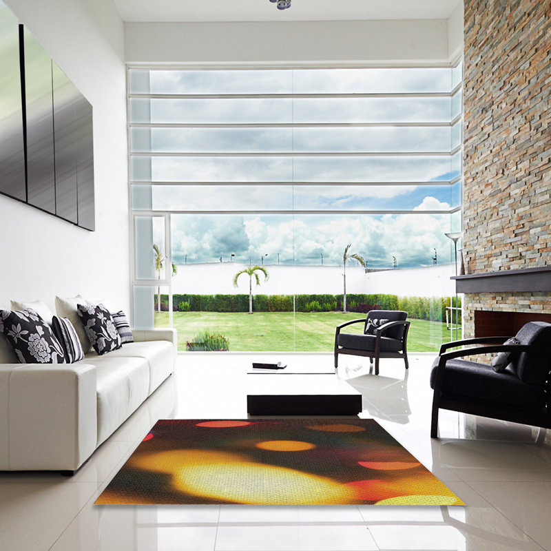 Tapis jaune Irfan, Carré 6 pi