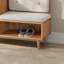 Banc à chaussures en rotin tissé 43,3 po