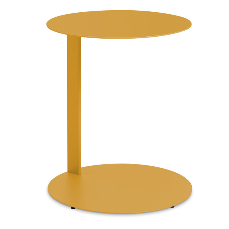 Table d'appoint Note, Moutarde, H 21,8 po x l 16 po x P 16 po