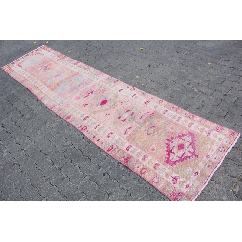 Tapis de couloir authentique en laine turque Herki