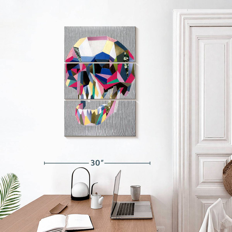 Skull Abstract, 32" H x 20" W