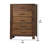 Gavin Solid Wood 34 " W 5 - Drawer Dresser