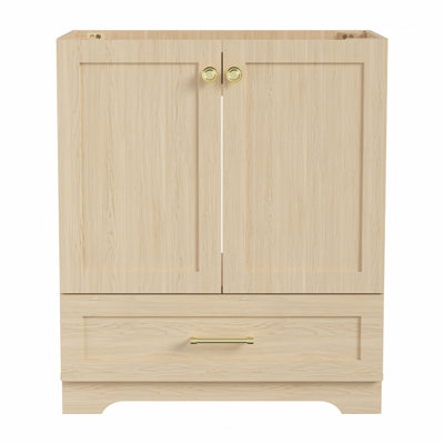 Meuble-lavabo de 30 po sans plateau, couleur chêne