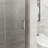 Bifold Frameless Glass Shower Door 1/4 Inch Tempered Clear Glass Pivot Swing Shower Panel, Foldable-111691911