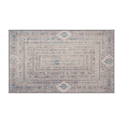 Tapis gris lavable à la machine