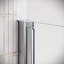 Porte de douche pliante semi-sans cadre 32 po x 76 po avec quincaillerie en chrome poli trempé 5/16 po CrystalTech Bidente-120912430-120912433