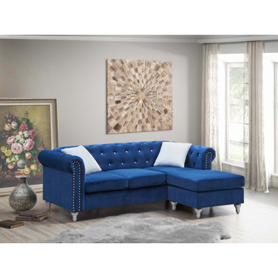 82" L-Shaped Sofa With Chaise