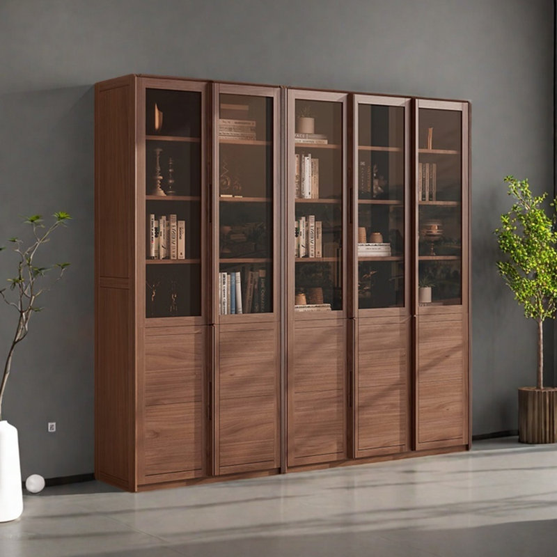 Bibliothèque de haute qualité en noyer noir