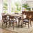 6 - Person Four Leg Dining Set-615867644-615867645