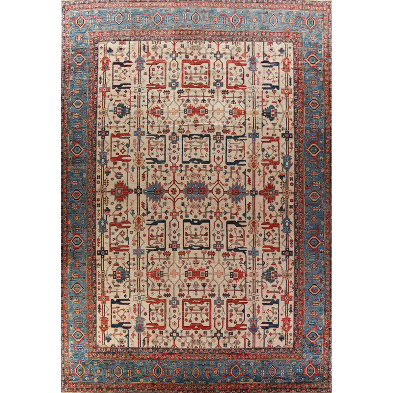 Vegetable Dye Ziegler Oriental Large Rug 13x17