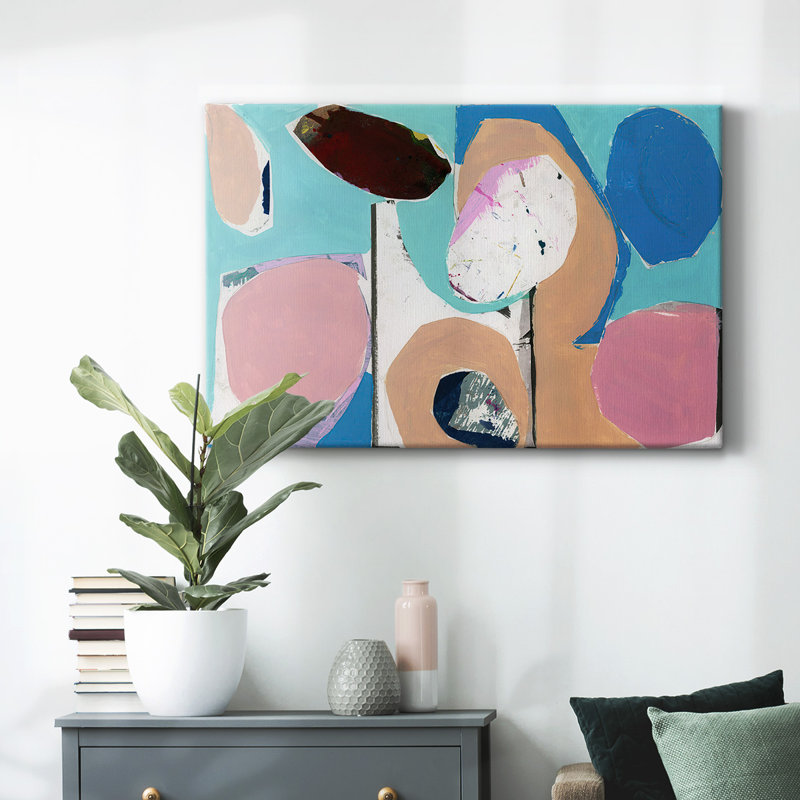 Color Trend II-Gallery Wrapped Canvas, H 12 po x l 18 po