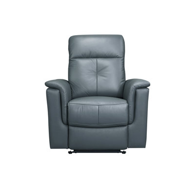 Fauteuil inclinable électrique, bleu-gris