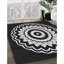 Tapis noir/gris tissé à la machine-1595049546