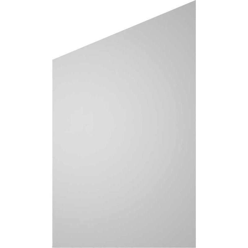 Half Peaked Right Surface Mount Signature Urethane Non-Functional Gable Vent 5/12 Pitch Primed Tan, 1.5" H x 38" L x 22" W