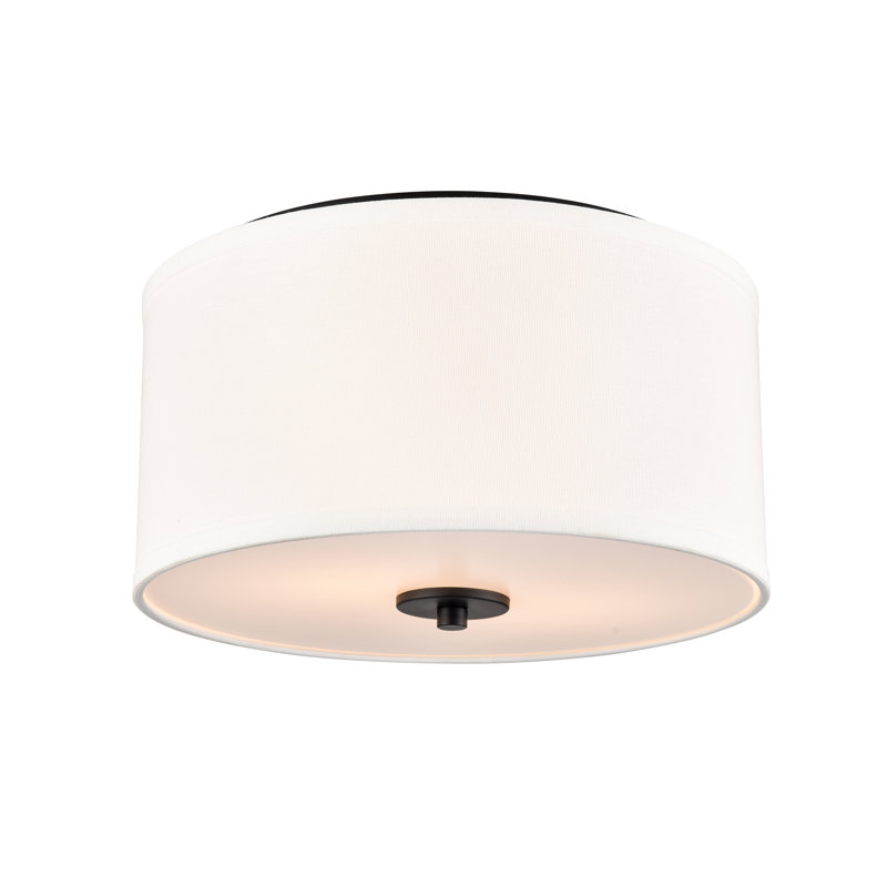 Plafonnier encastré 2 lumières Halima, Noir mat