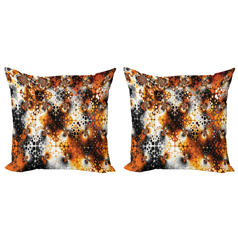 Abstract Reversible Pillow Cover, 18" x 18"