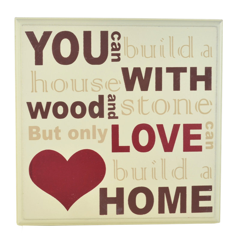 Text & Numbers Decorative Plaque / Box Sign