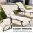 73.9" Aluminum Reclining Patio Chaise Lounge Chairs With Removable Cushions (Set Of 2 )-1079947158-1075794368