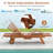 Outdoor Chaise Lounge Chair With Wheels, 4-Position Wooden Patio Recliner With Adjustable Backrest
