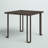 Montreal Solid Wood Top Metal Base Dining Table