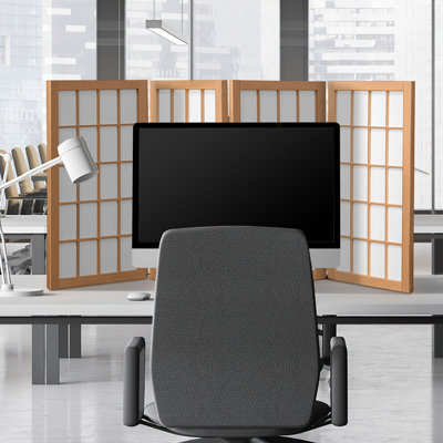 Terri-Lynn Solid Wood Folding Room Divider