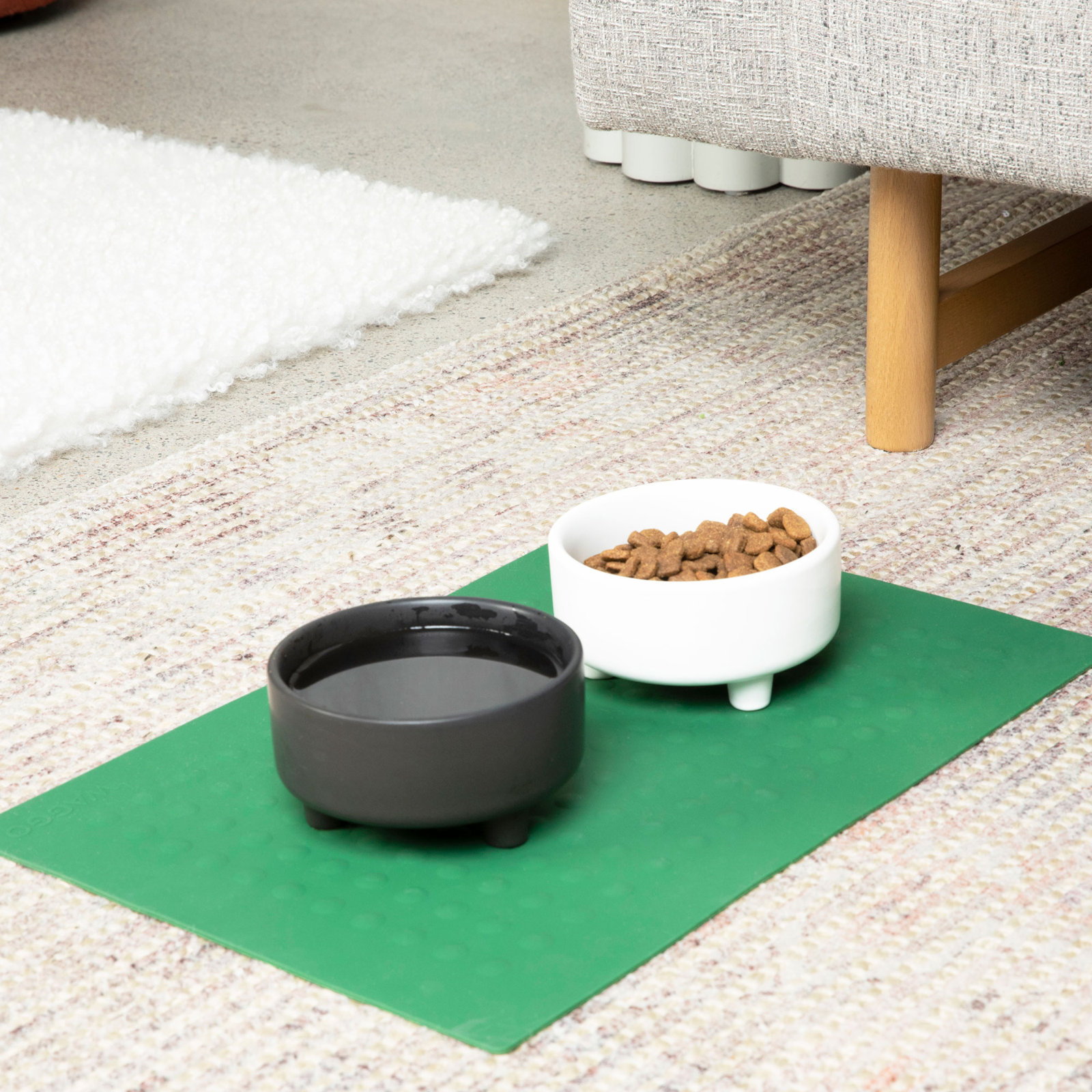 Uplift Ceramic Dog Bowl, Mustard, Medium (4 cups / 32 fuild oz)