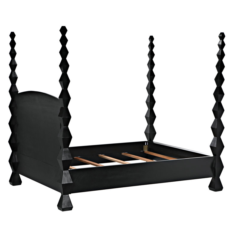 Brancusi Solid Wood Four Poster Bed, Queen