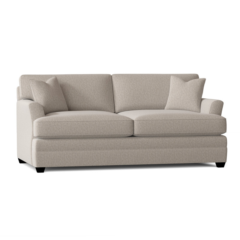 Harriss Upholstered 76'' Sofa, Drusky Linen Sustain® Basketweave