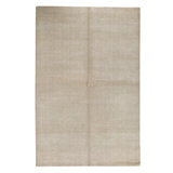 Hand Knotted Wool Area Rug in Gray And Brown