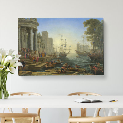 The Embarkation Of Saint Ursula by Claude Lorrain - Wrapped Canvas