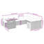Ensemble de canapé de patio avec coussins en rotin 10 pièces Vidaxl-114253990
