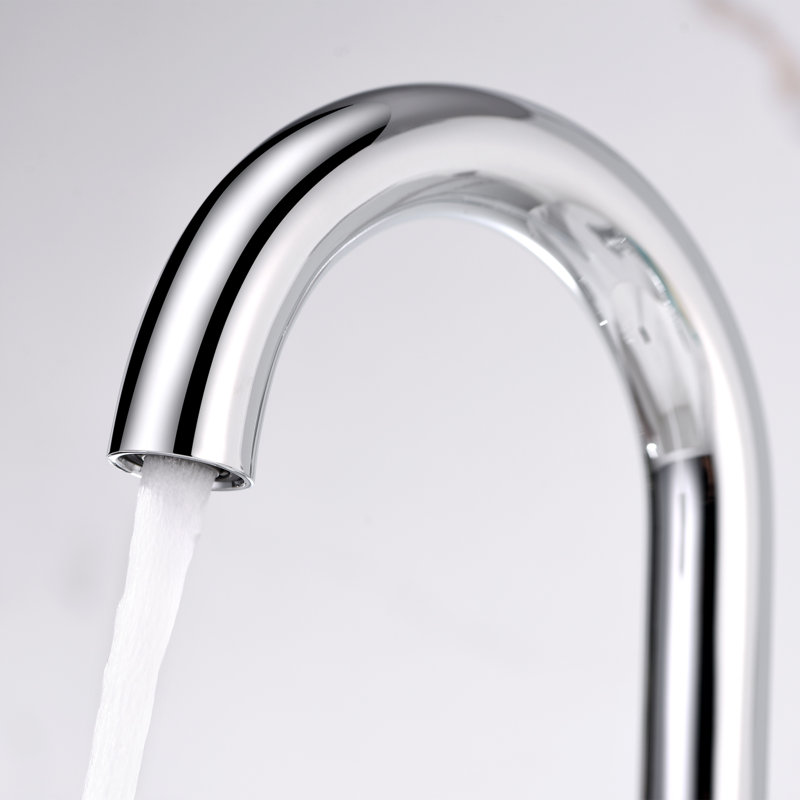 Robinet de salle de bain à large entraxe avec bonde, Chrome