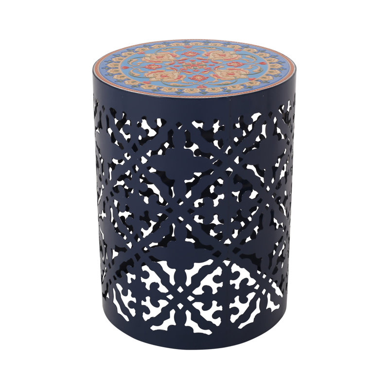 Castana Side Table (Only Include Table), Dark Blue