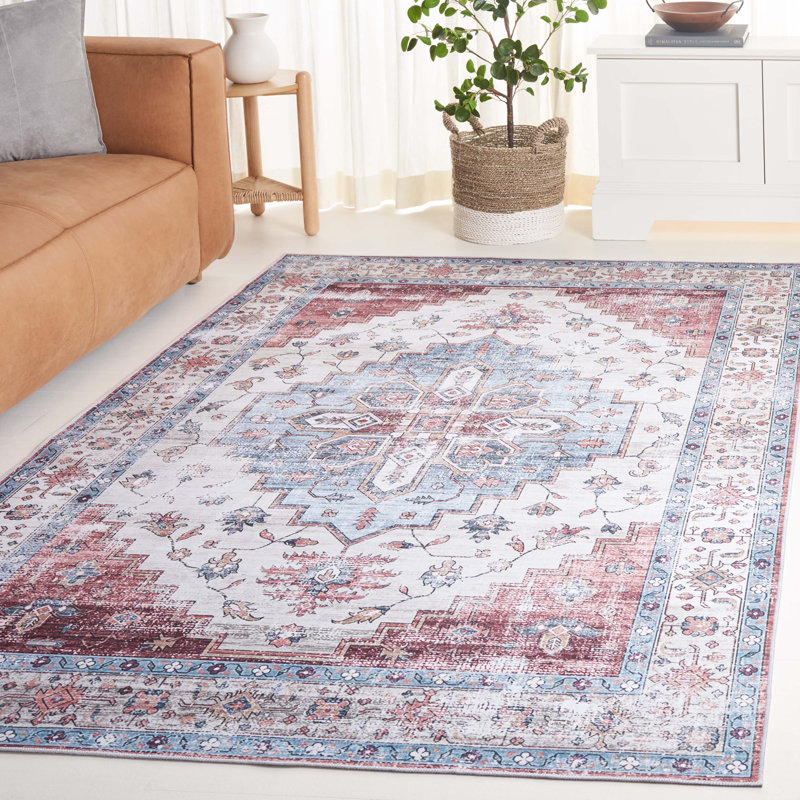 Alisha Area Rug with Non-Slip Backing, Rectangle 5' x 8'